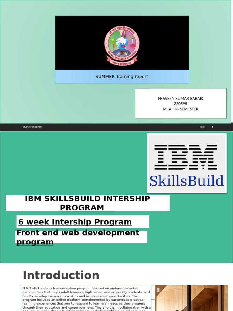 Summer Internship | PDF | Websites | Html