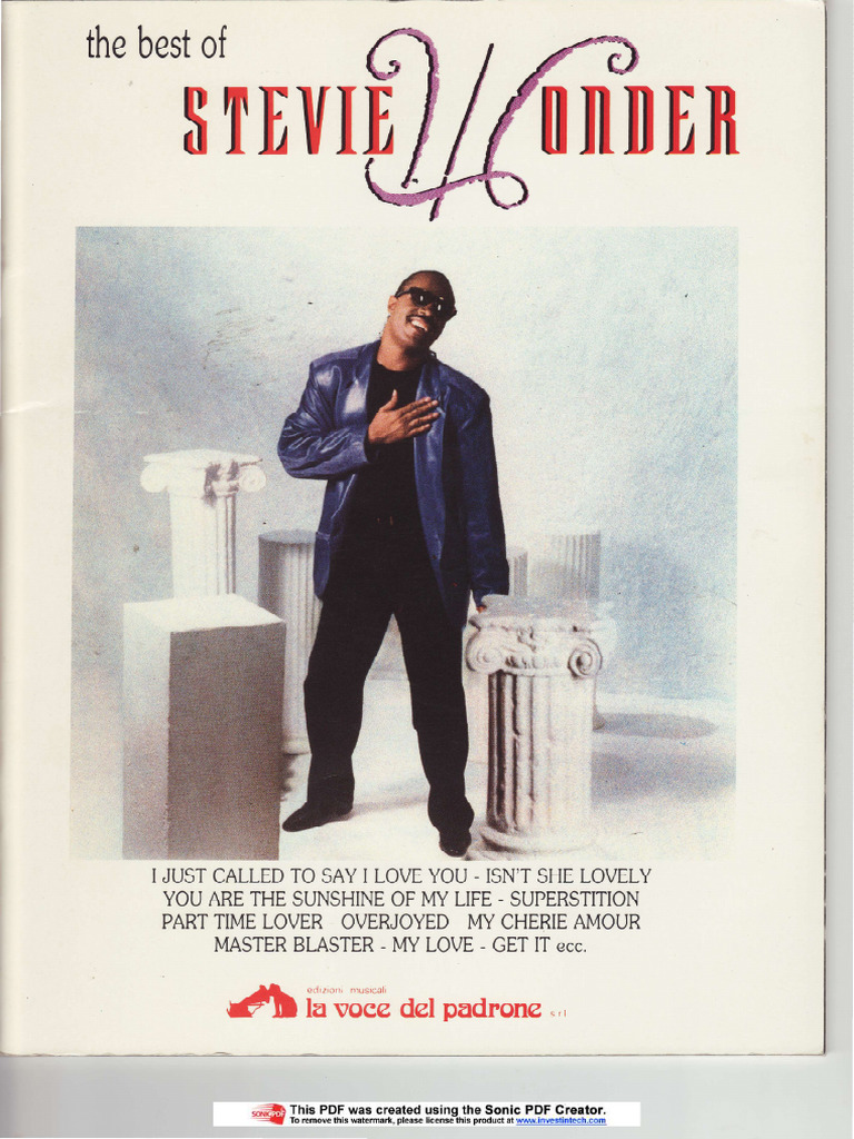 Song Book Stevie Wonder PDF