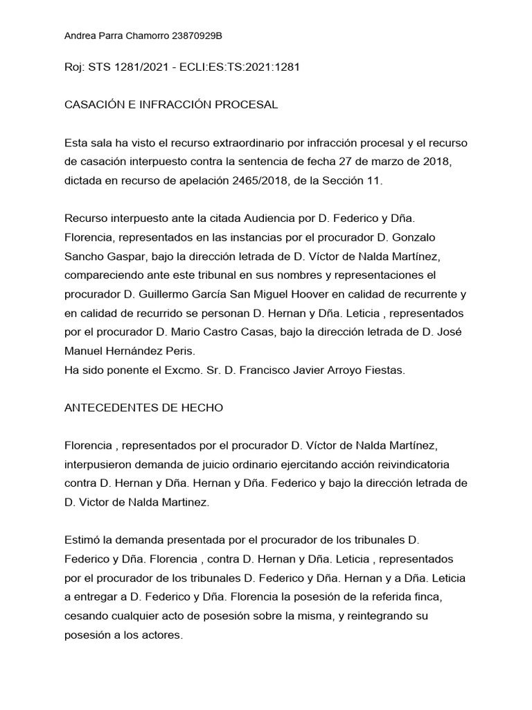 Trabajo | PDF | Sentencia (ley) | Caso de ley