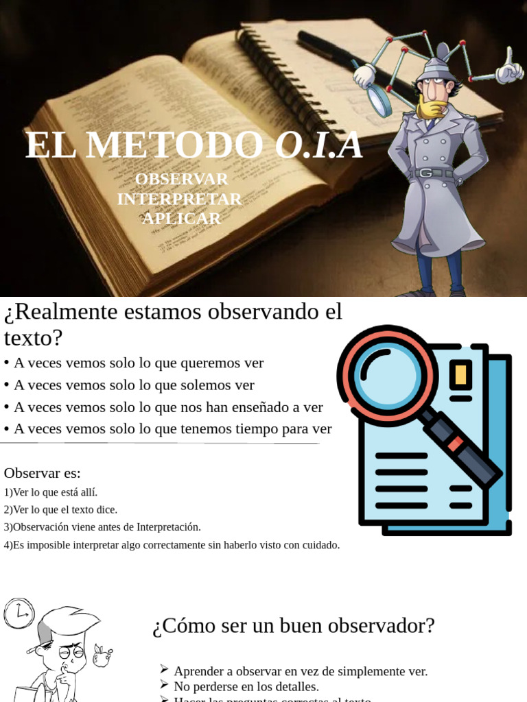 Método O.I.A: Observación e Interpretación | PDF | María, madre de ...