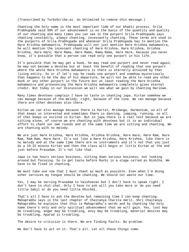 Talking Shelter of The Holy Name - Amarendra Dāsa | PDF | Indian ...