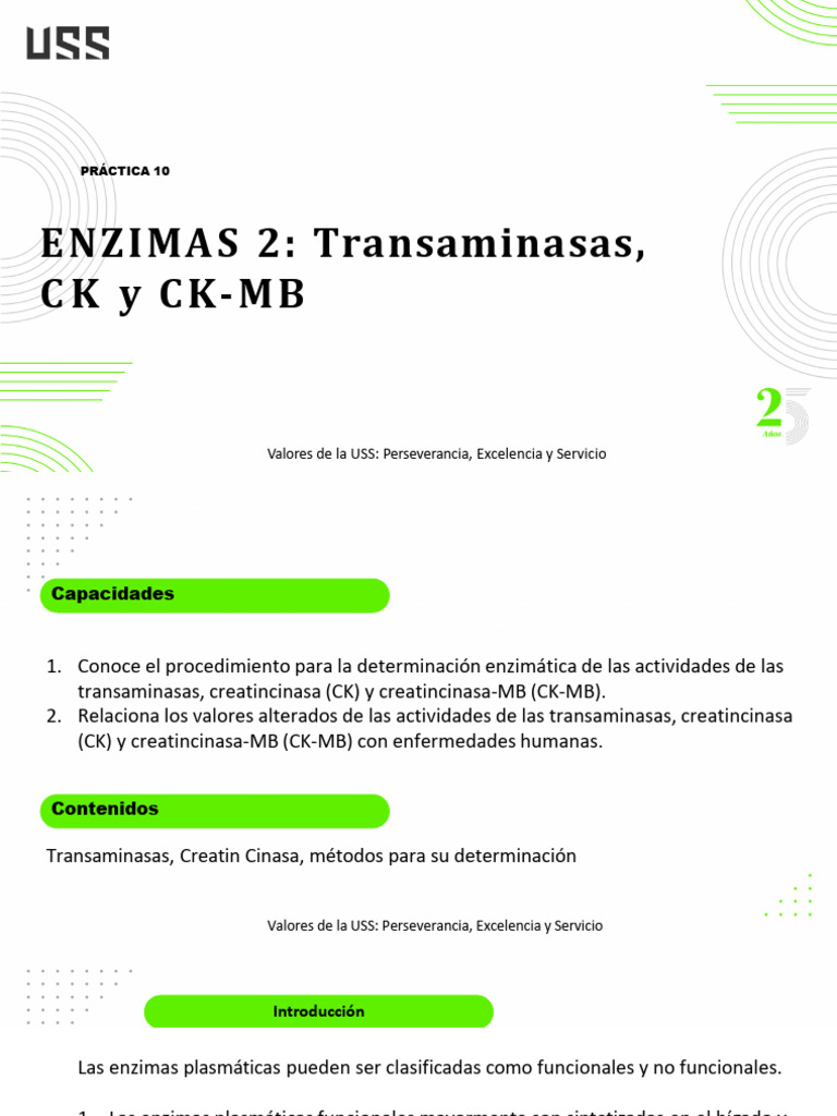 Determinación de Transaminasas y CK | PDF | Transaminasa | Alanina ...