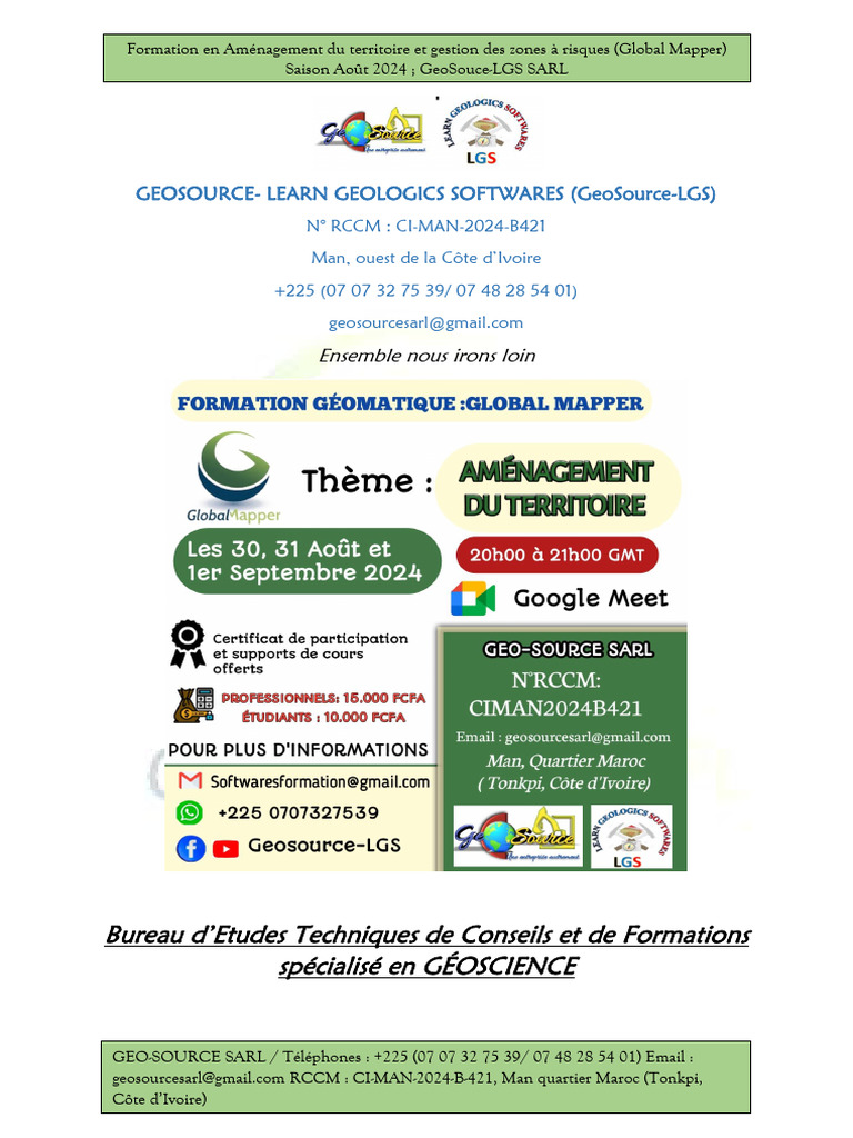 TDR Formation Global Mapper | PDF | Informatique