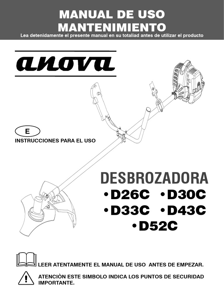 Manual de Uso y Seguridad Desbrozadoras | PDF