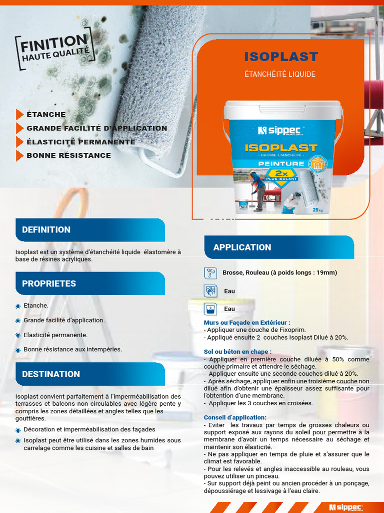 Étanchéité Isoplast : Application et Avantages | PDF