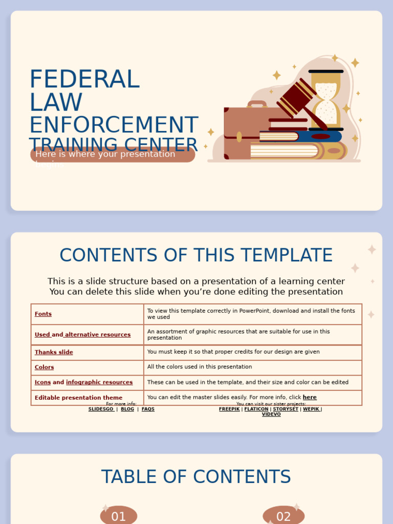 Federal Law Enforcement Training Center XL by Slidesgo | PDF | Planets ...