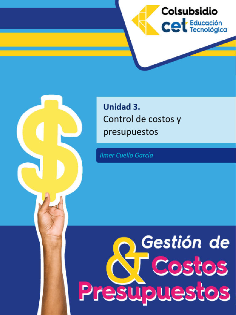 Gestion de costos y presupuestos-Unidad 3 | PDF | Presupuesto | Business