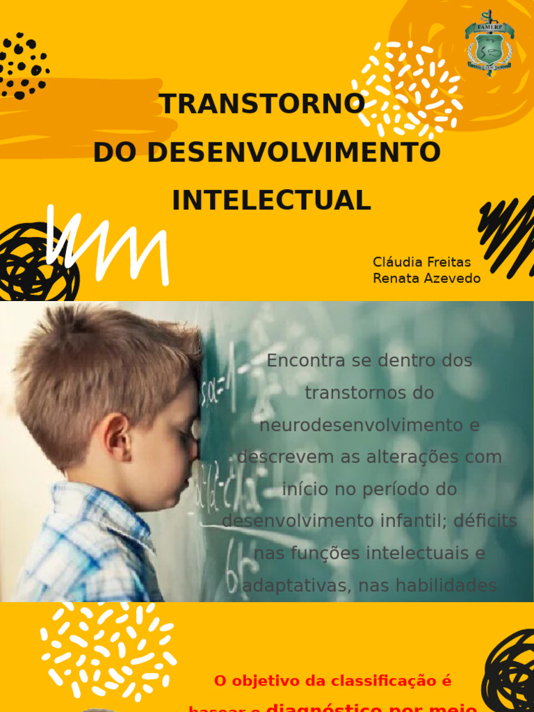 Transtorno do Desenvolvimento Intelectual | PDF | Terapia cognitiva ...