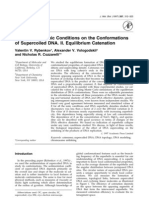 The Effect of Ionic Conditions On The Conformations of Supercoiled DNA. II. Equilibrium Catenation