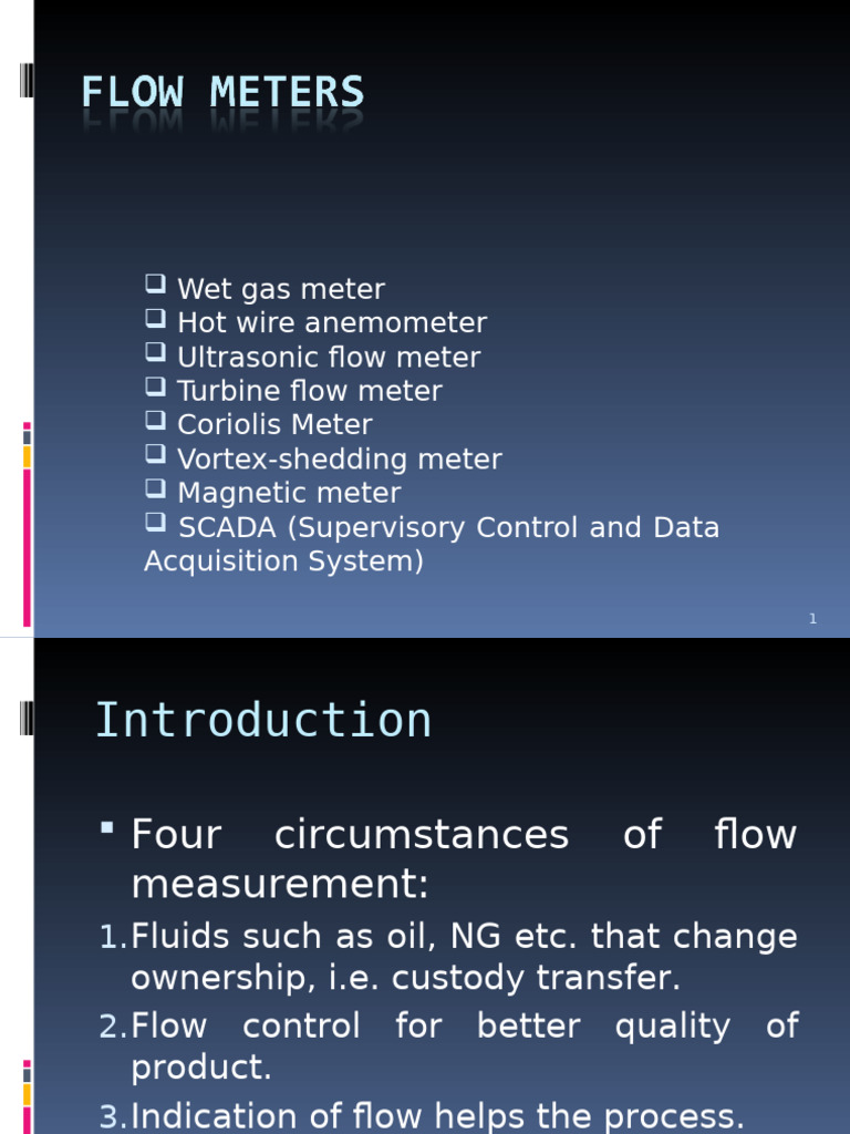 Flow Measurement Techniques and Instruments | PDF | Flow Measurement ...