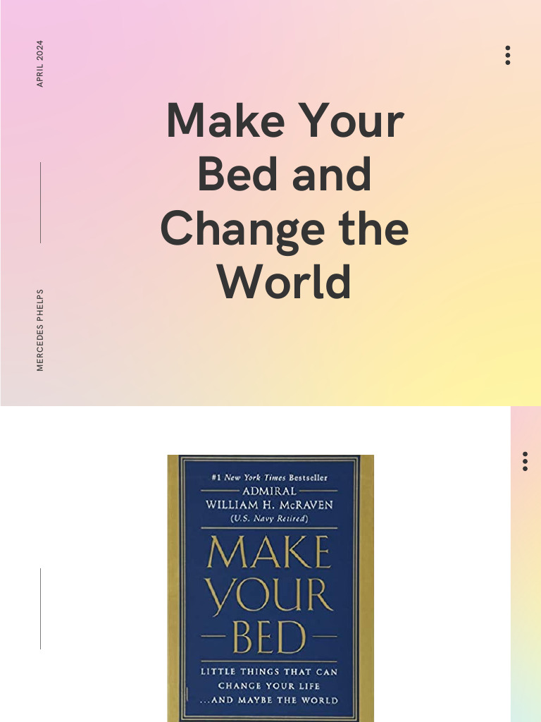 Make your bed pdf courage psychological resilience