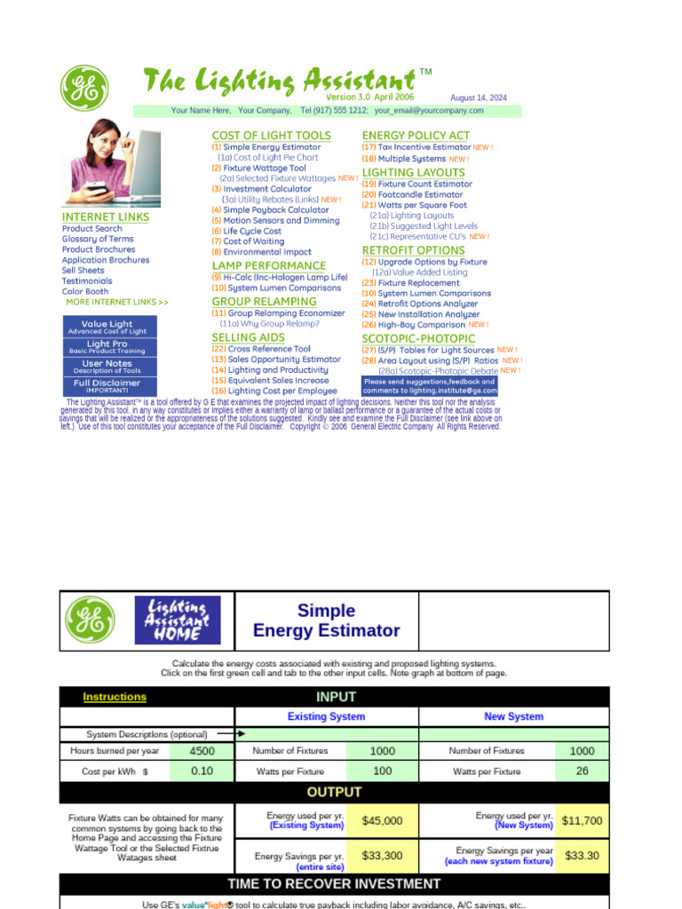 Lighting Assistant | PDF | Lighting | Compact Fluorescent Lamp