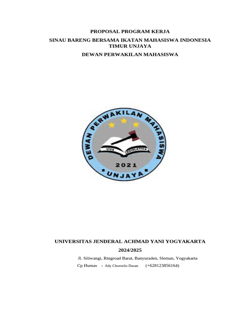 Proposal SInau Bareng DPM UNJAYA 24 | PDF | Perjalanan
