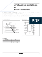 Quad 2-Channel Analog Multiplexer / Demultiplexer: BU4551B / BU4551BF / BU4551BFV