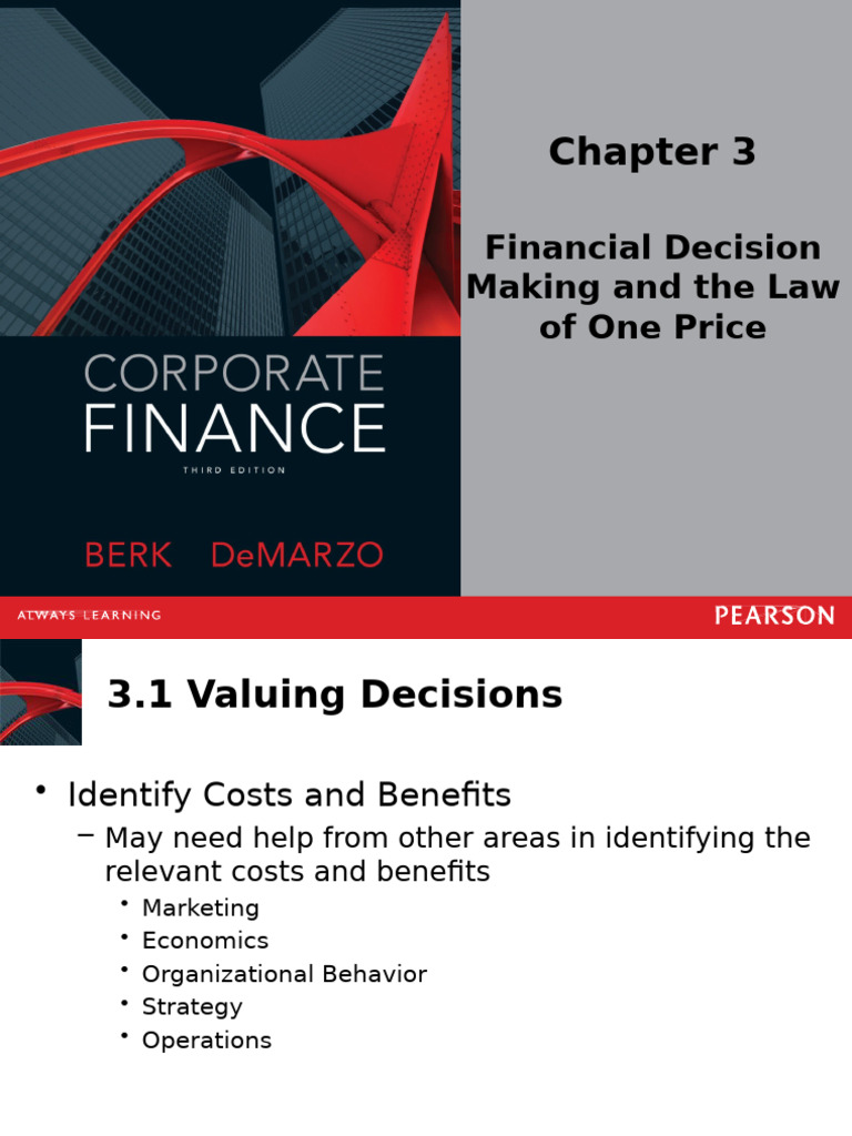 01 Financial Decision Making and The Law of One Price | PDF | Net ...