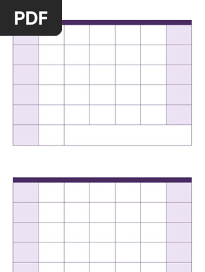 Blank 12 Month Calendar Purple