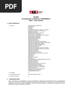 Silabo Investigación Académica 2024