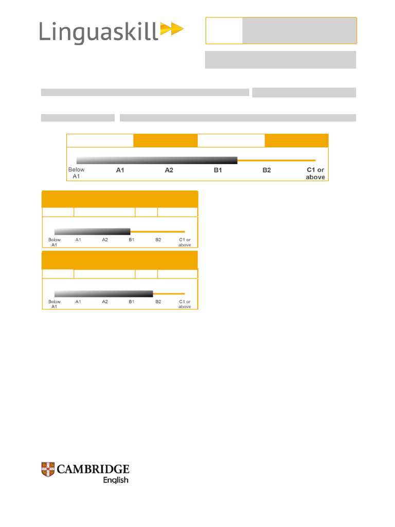 Linguaskill Test Report for Yigzaw Neguest | PDF | Psycholinguistics ...