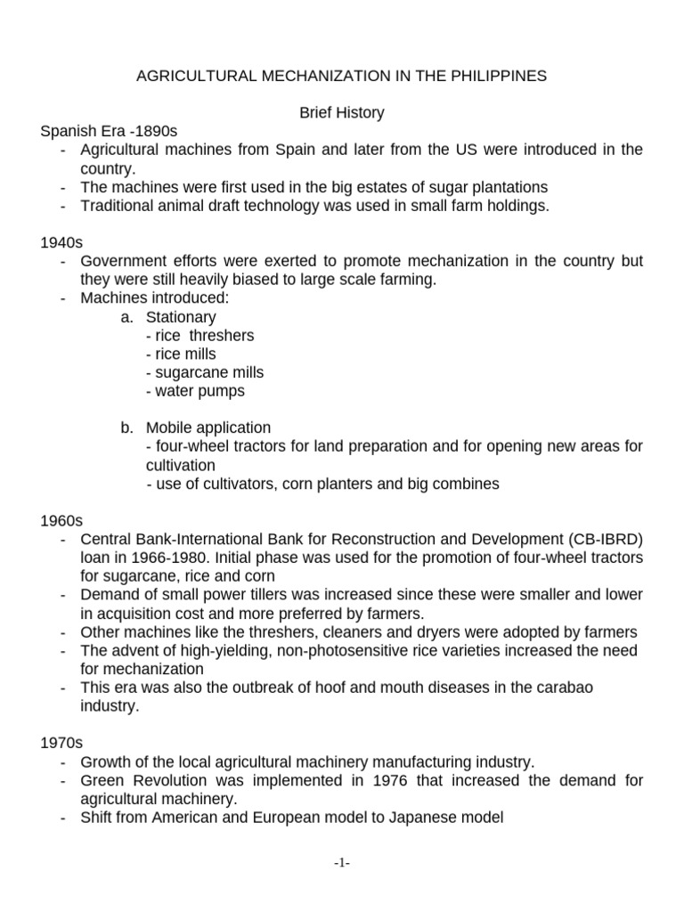 04 Phil of Ag Mech 1st0910 | PDF | Agriculture | Rice