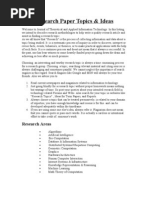 Research Paper Topics in Computer Science &amp; Engineering