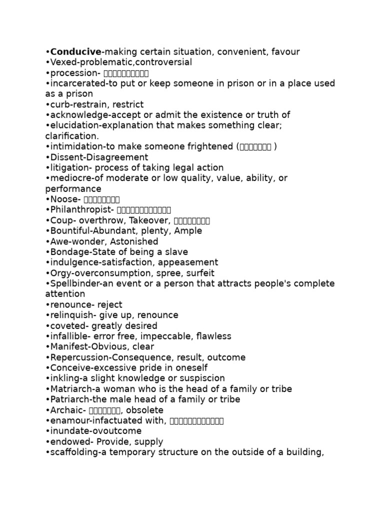 Vocabulary Terms and Definitions Guide | PDF | Philosophy