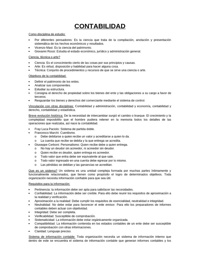 Contabilidad Primer Parcial | PDF | Contabilidad | Business