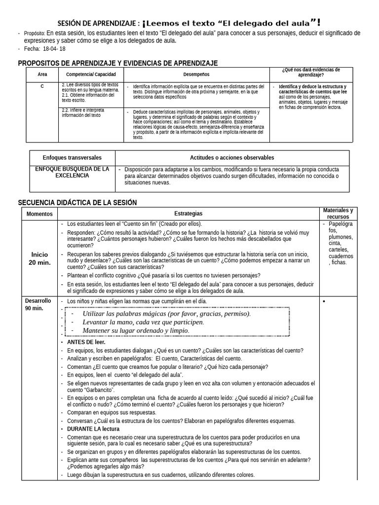 2 estructura del cuento pdf aprendizaje informaci n