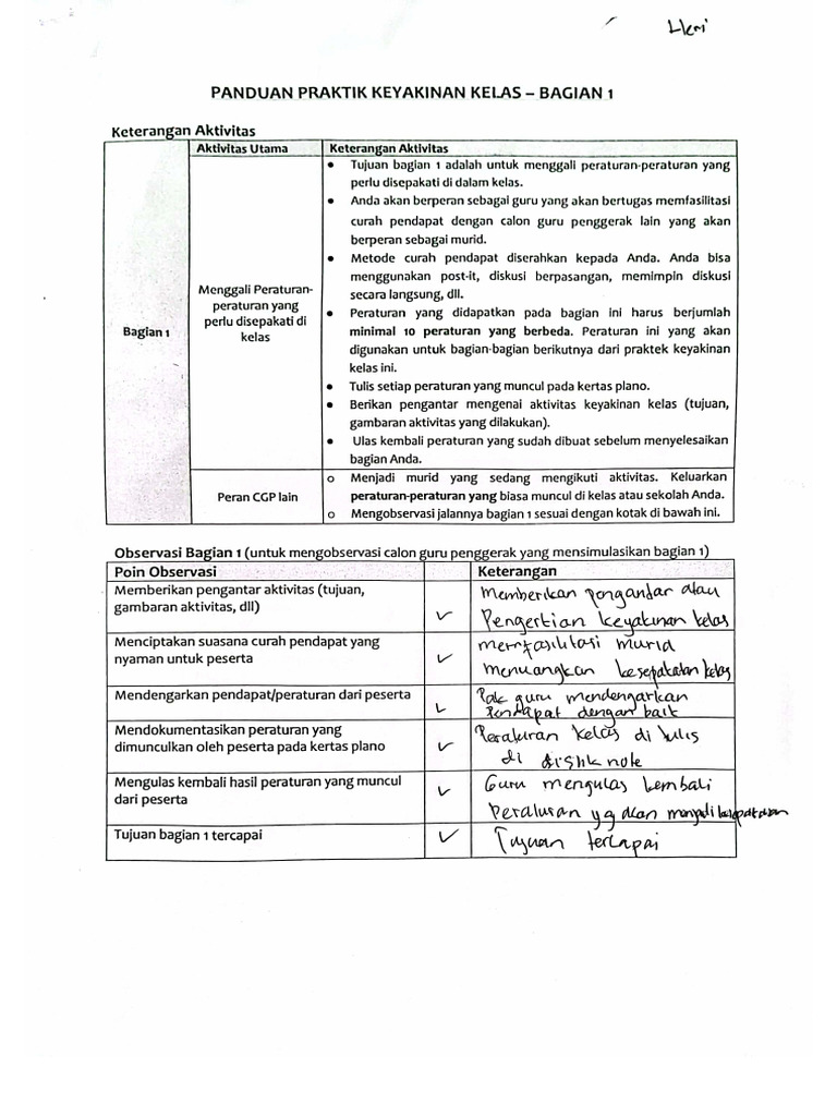 Praktik Keyakinan Kelas | PDF