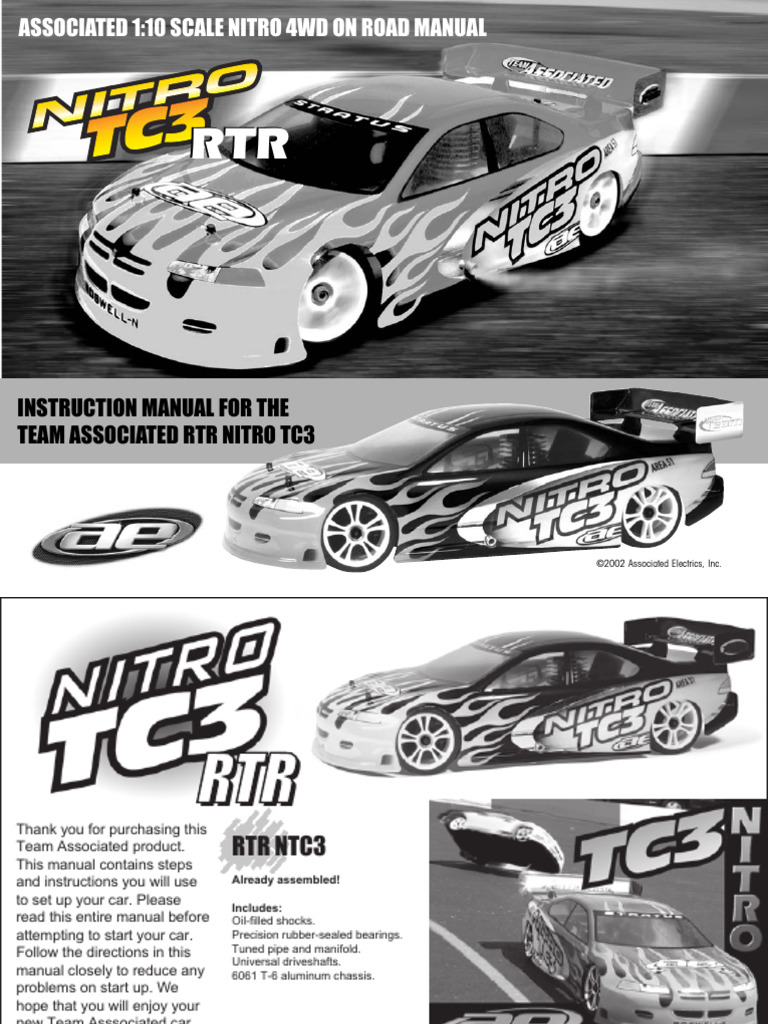 Manuel Nitro TC3 1:10 4WD RTR | PDF | Ouverture (échecs) | Échecs