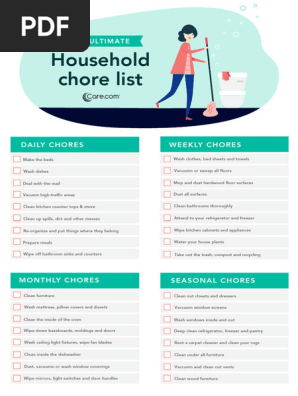 Household-Chore-Checklist