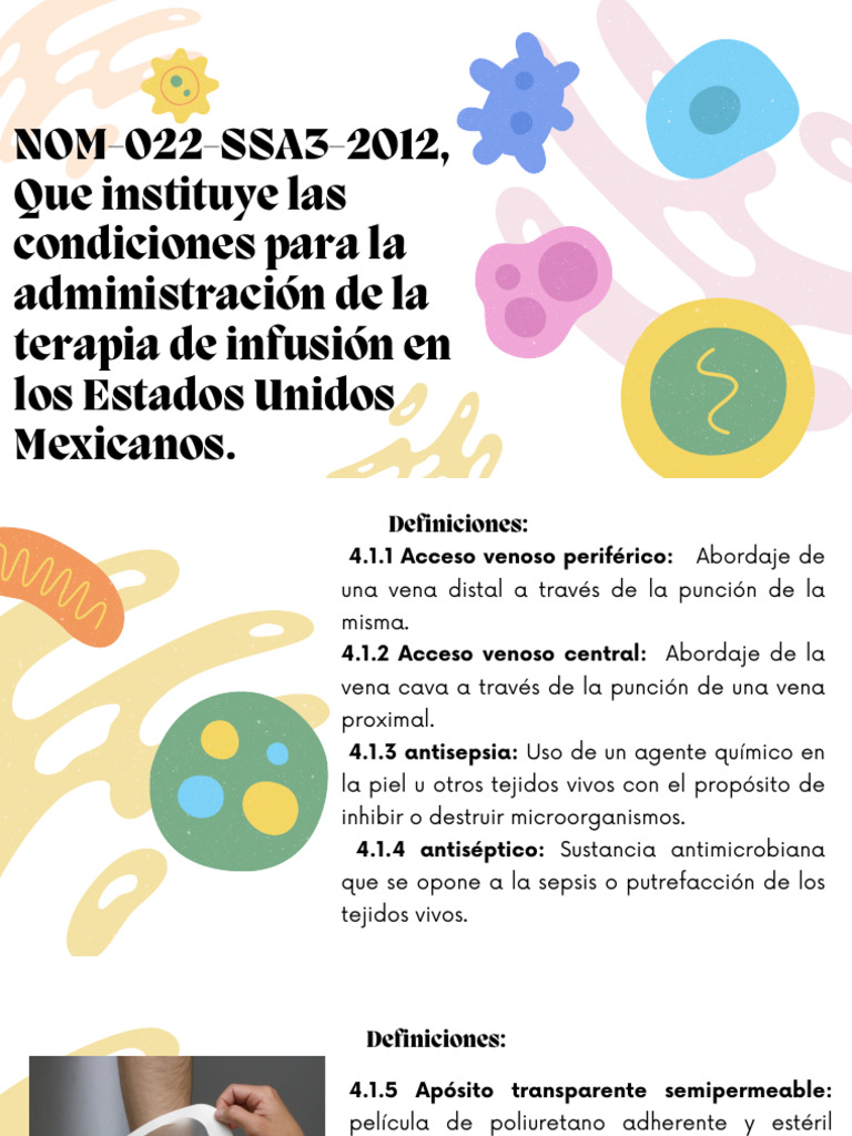 NOM 022 | PDF | Terapia intravenosa | Medicina CLINICA