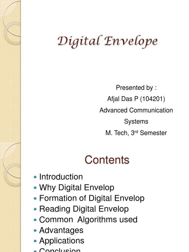 Understanding Digital Envelopes in Cryptography | PDF | Public Key ...