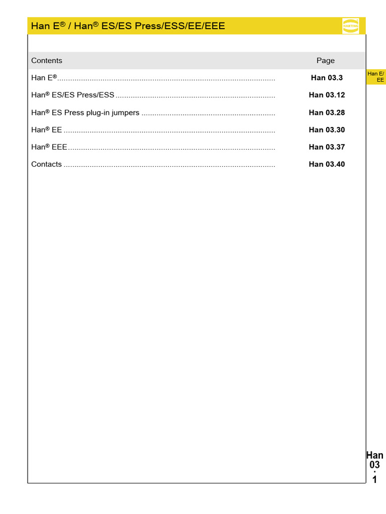 Han 03 Han e Han Es Ess Ee Eee en | PDF | Electrical Connector ...