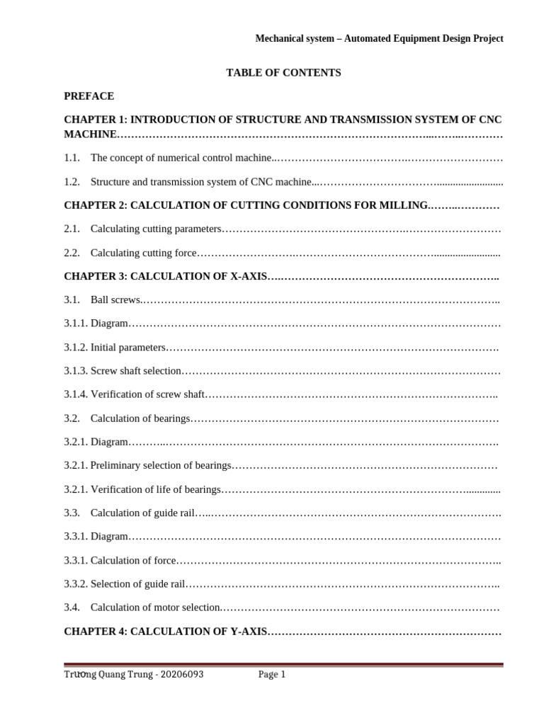 CNC Machine Design and Calculations Guide | PDF | Numerical Control ...