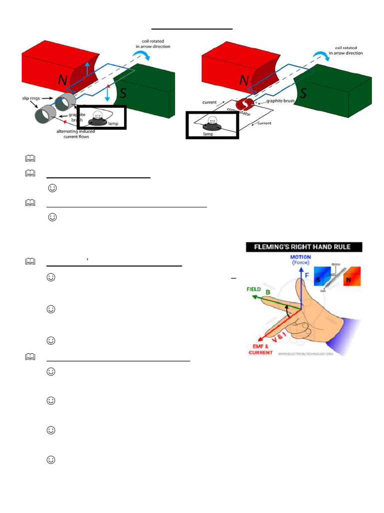 Principles of Motors and Generators | PDF | Electric Motor | Electric ...