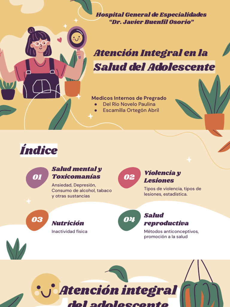 Atención Integral de Salud en El Adolescente | PDF | Trastorno ...