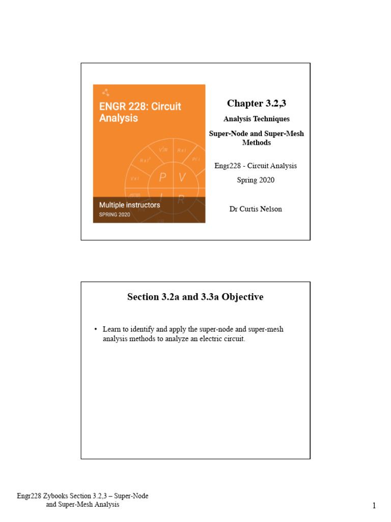 Supermesh And Node Analysis Pdf Electrical Network Network