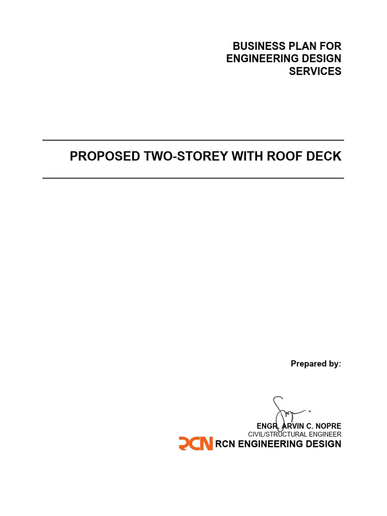 Engineering Design Proposal for Residence | PDF | Technology & Engineering