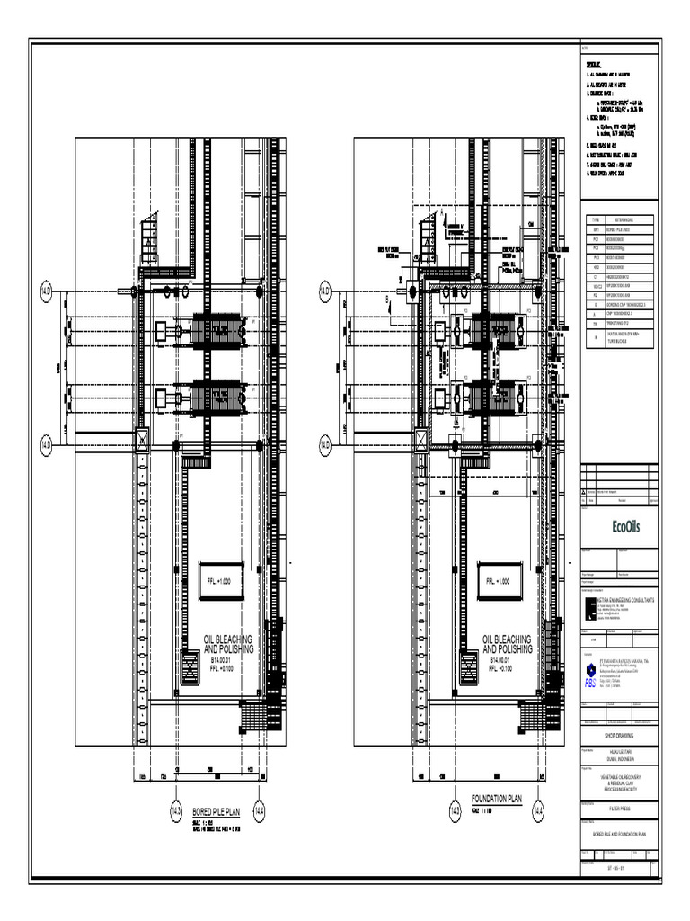 Filter Press CAD Drawing for Facility | PDF | Civil Engineering
