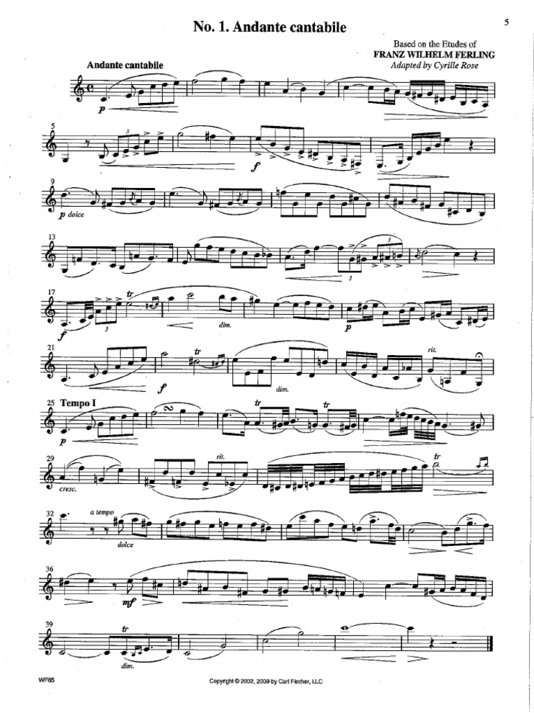 Rose Clarinet Etude 1 and 2 | PDF