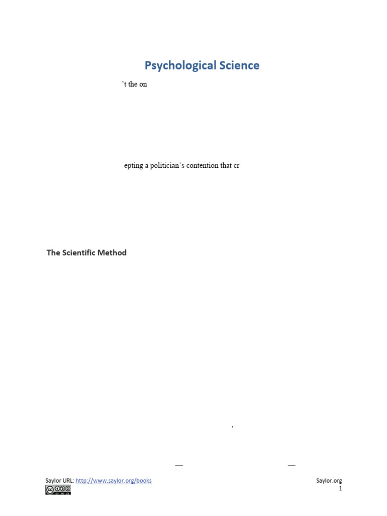 Understanding Psychological Science Methods Pdf Hypothesis