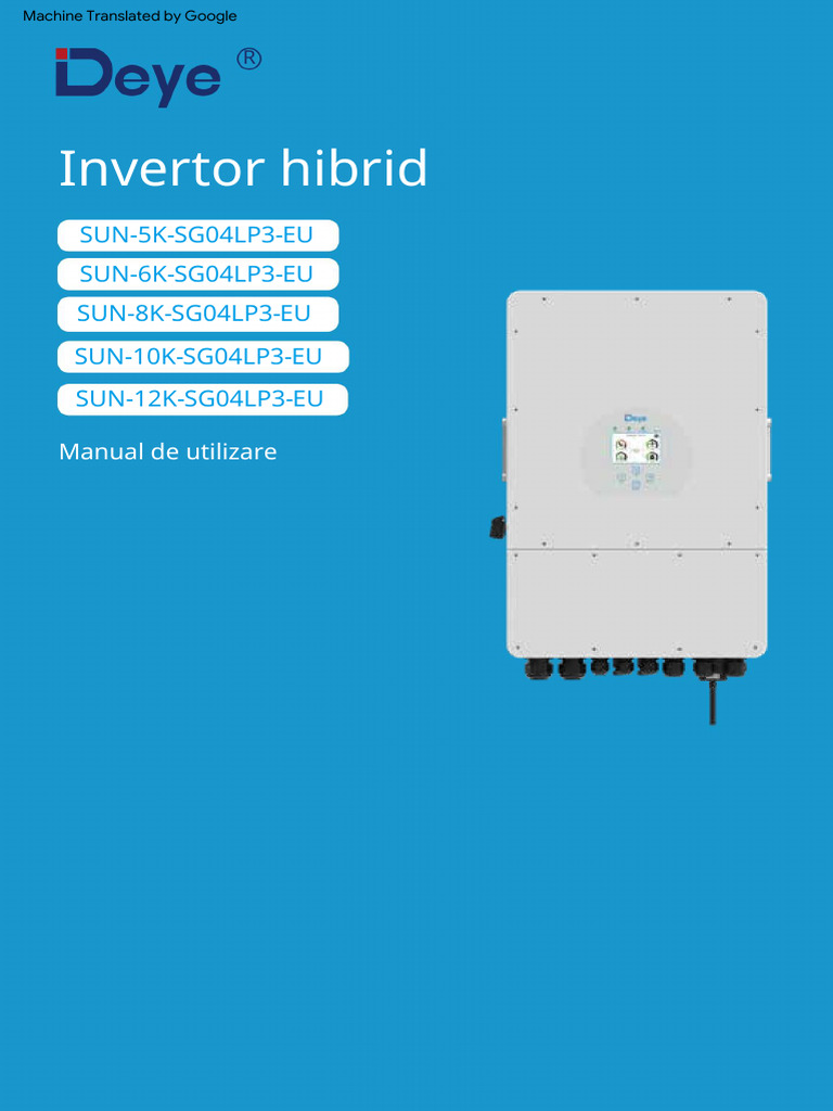 User Manual Hybrid Inverter SUN EU | PDF
