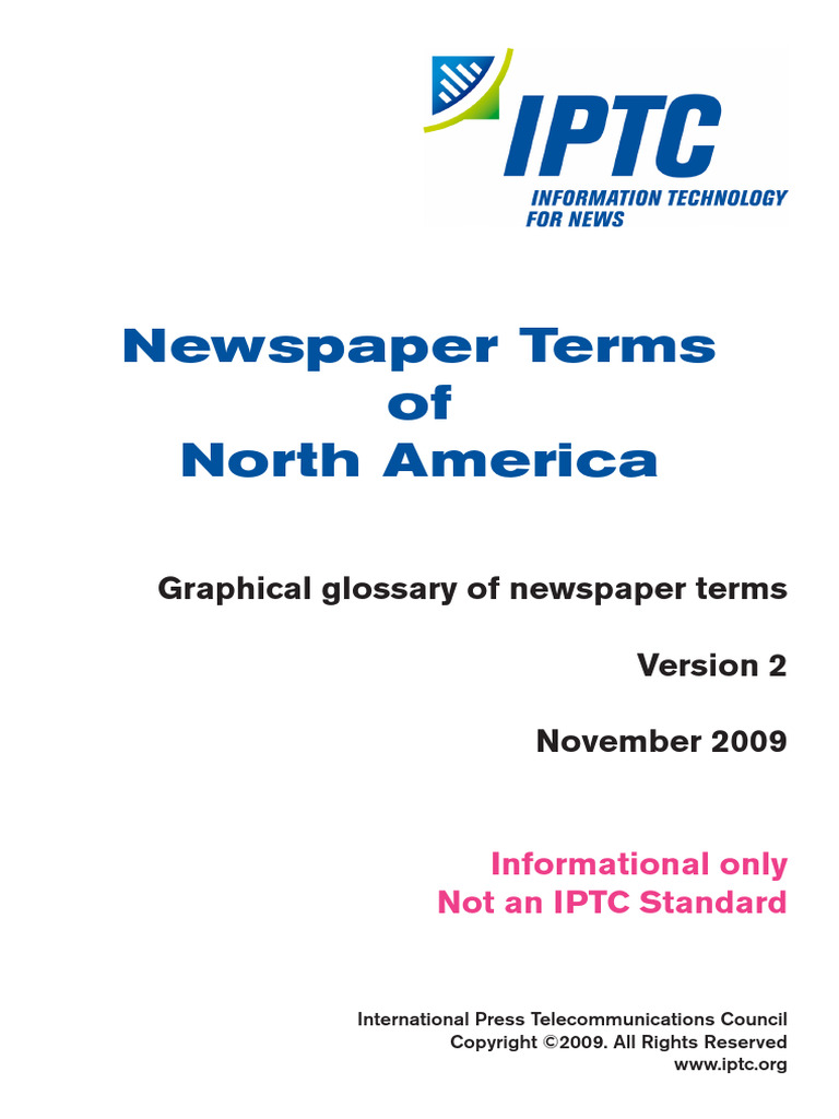 Newspaper Terms (Parts and definitions) PDF License Damages