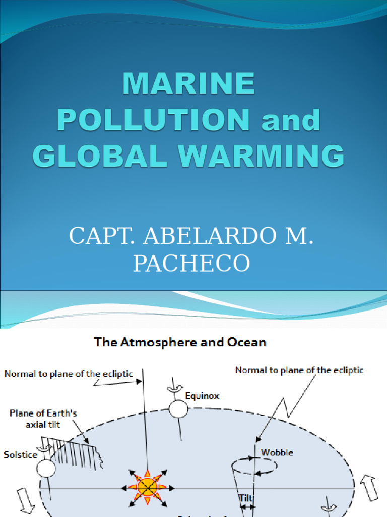 Marine Pollution and Global Warming | PDF | Apsis | Atmosphere Of Earth