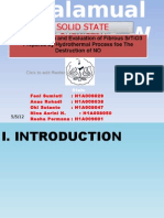 SrTiO3 Fibrous Photocatalyst NO Destruction