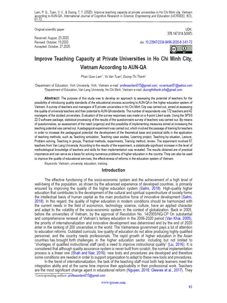 Enhancing Higher Education Quality | PDF