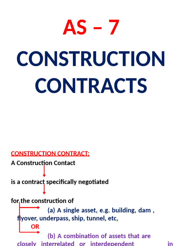 Understanding Construction Contracts AS-7 | PDF | Revenue | Expense