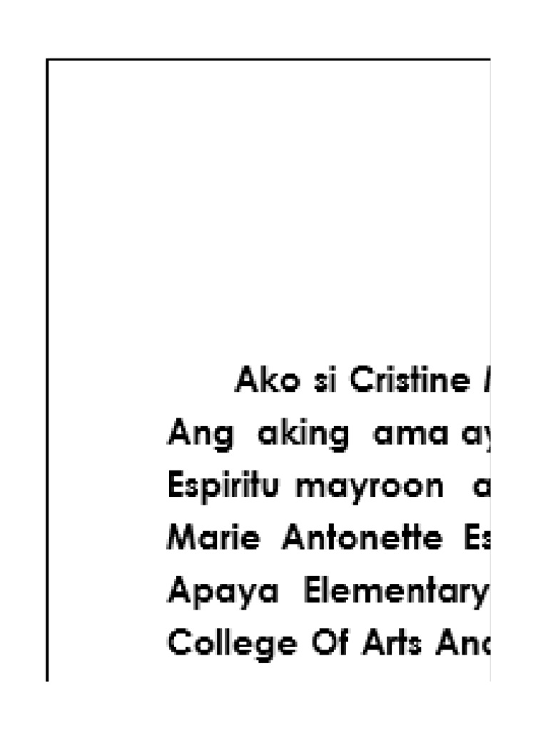Ang aking talambuhay pdf