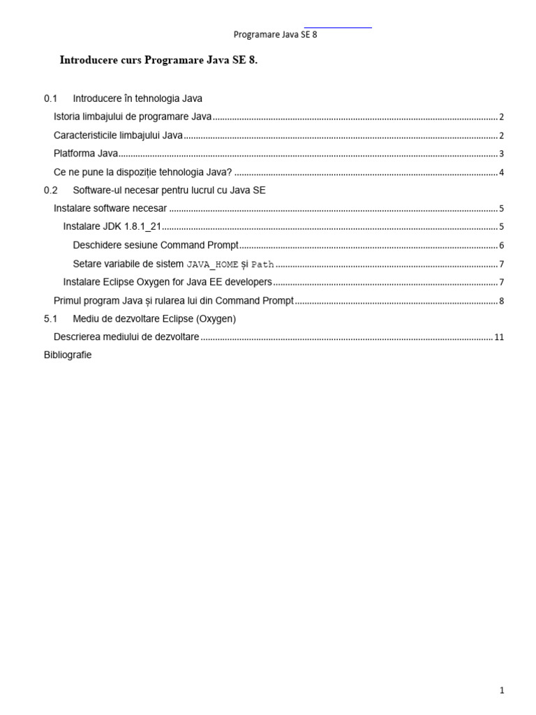 JDK Curs | PDF
