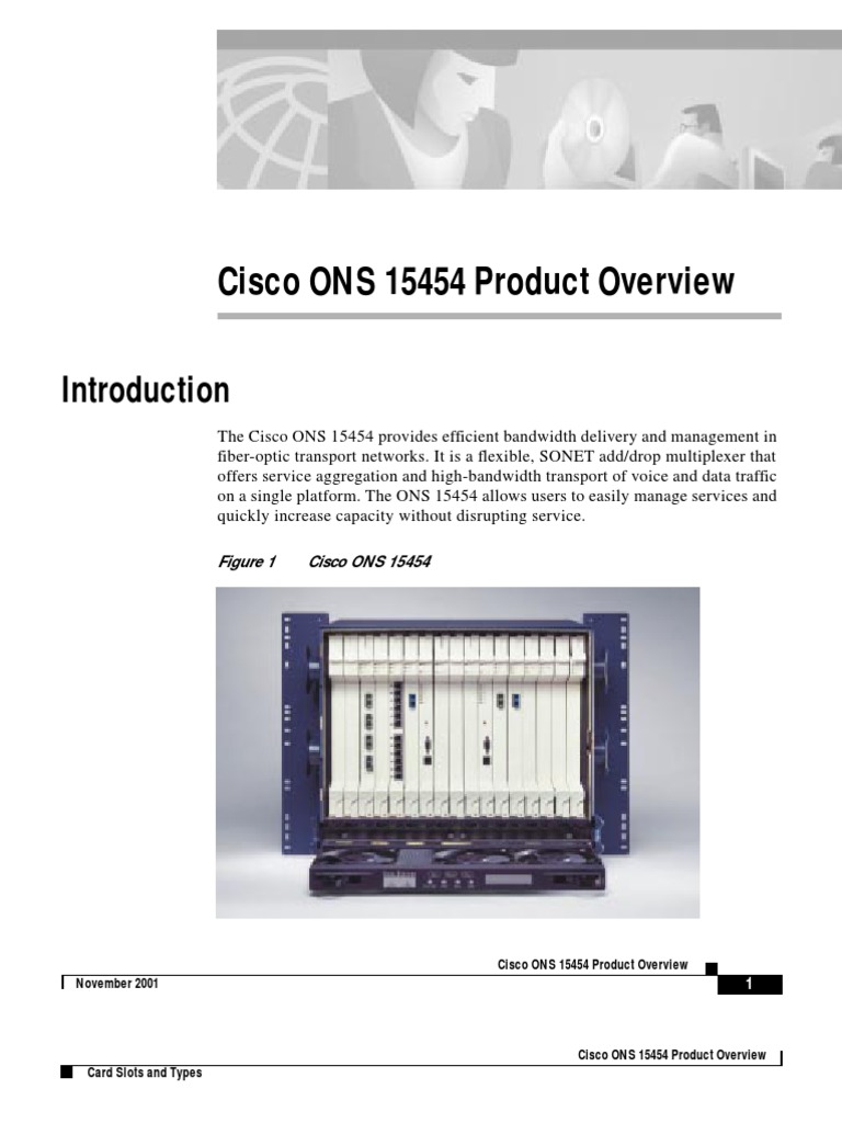 Cisco ONS 15454 Product Overview Computer Network Router